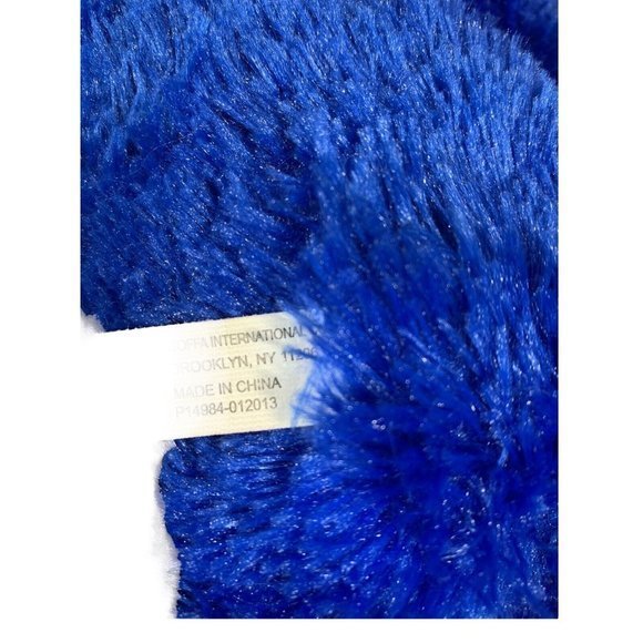 GOFFA Unique 14" Teddy Bear Plush Toy Blue Stuffed Animal Fuzzy Soft - Picture 5 of 8